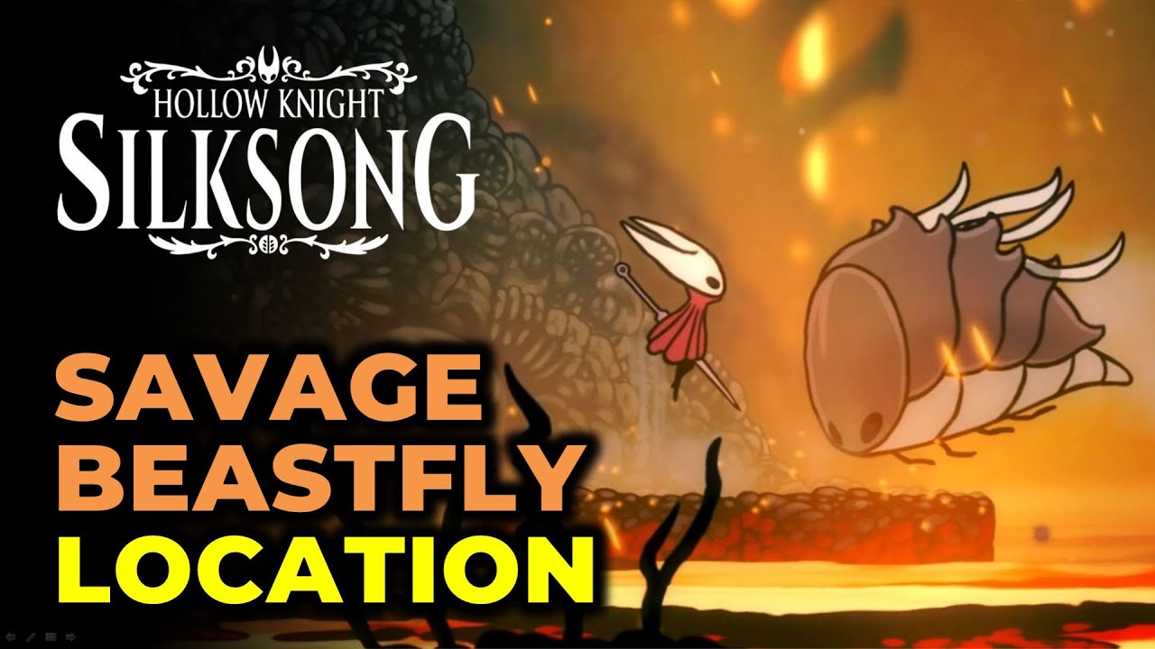 Savage Beastfly Location in Far Fields | Hollow Knight Silksong
