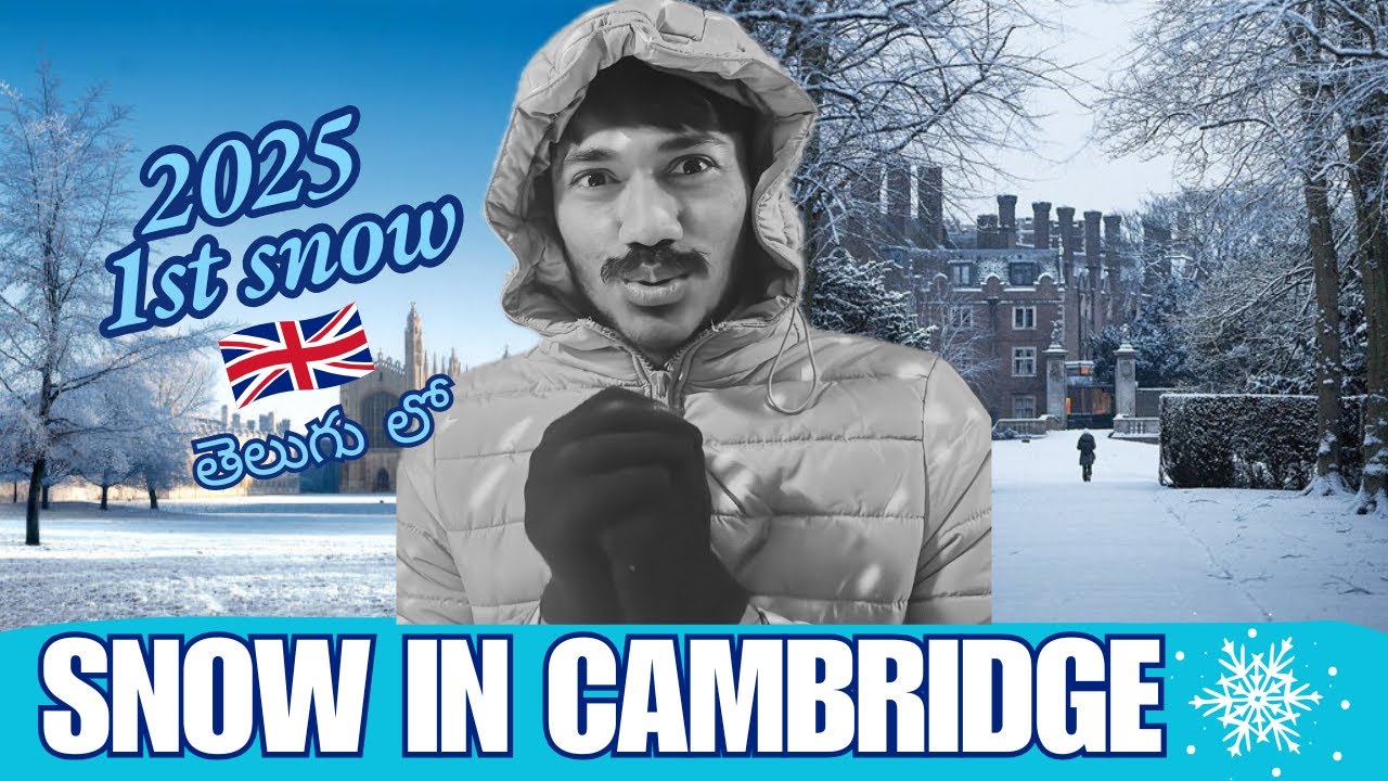 My First Snow in Cambridge✨❄️