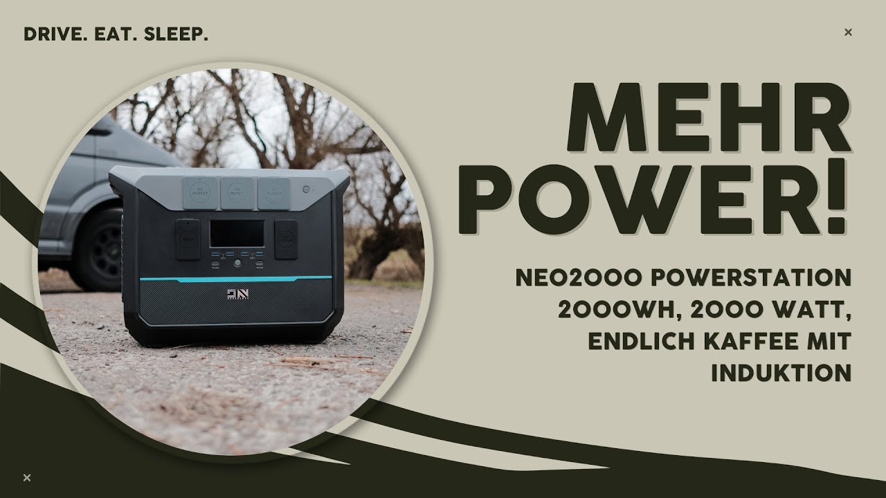 Endlich Kochen mit Induktion im Van | DaranEner NEO2000 Powerstation | 2000Wh