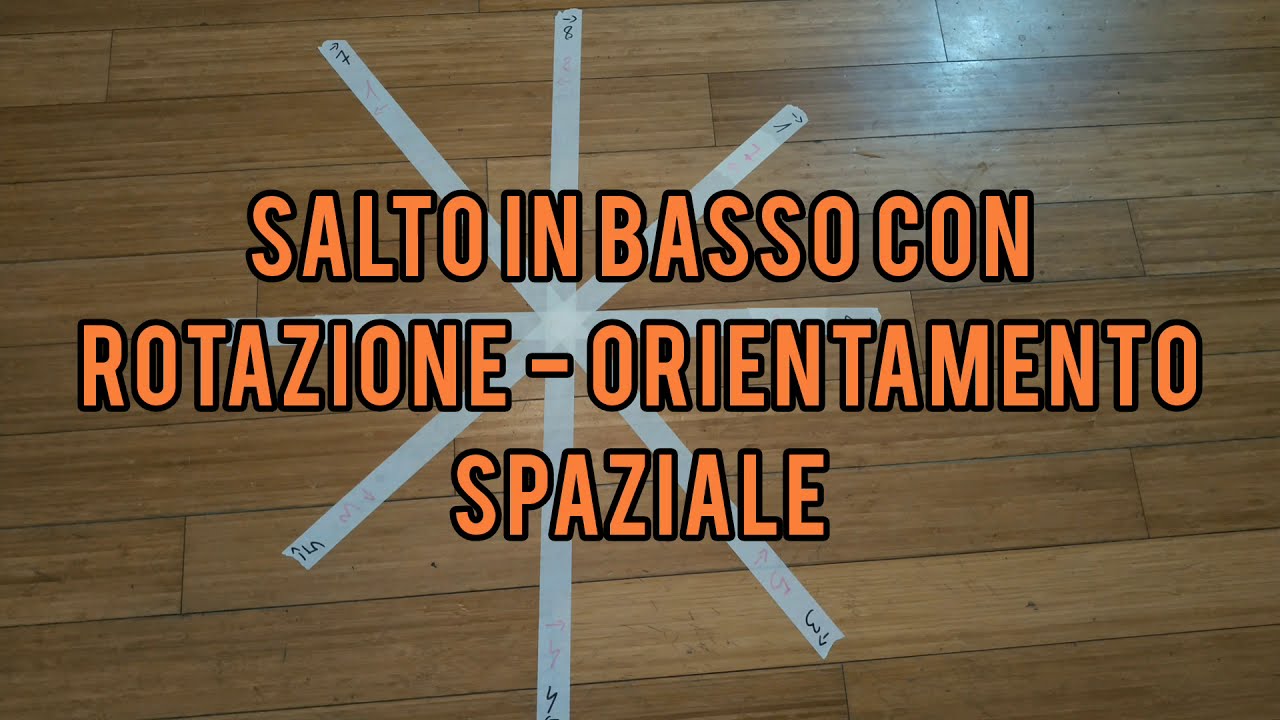 Salto in basso con rotazione | TEST PER L'ORIENTAMENTO SPAZIALE
