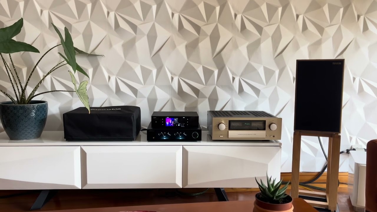 Eversolo T8 + Z10, Accuphase E-380, Harbeth 30.2 40th and REL T9/x. Track by Andy Akiho, Pilar I