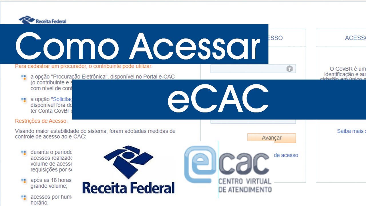 Como acessar o eCAC da Receita Federal