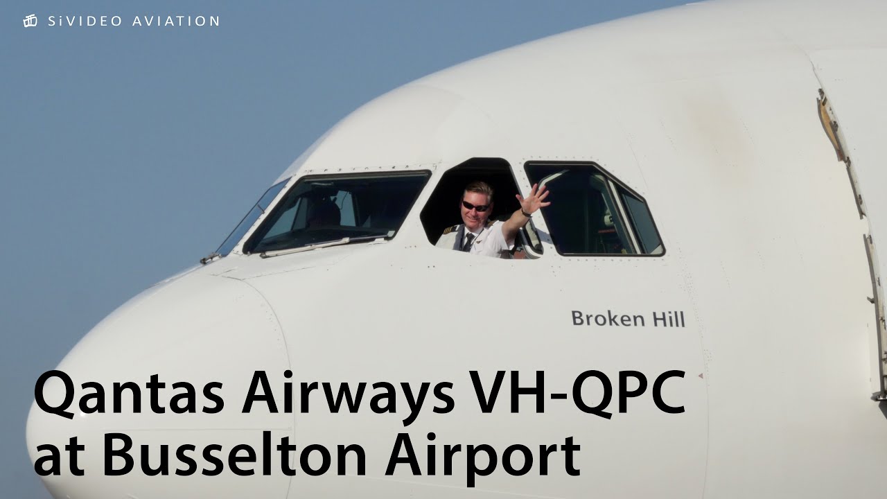 Qantas Airways (VH-QPC) first widebody visit to Busselton-Margaret River Airport on April 27, 2021.