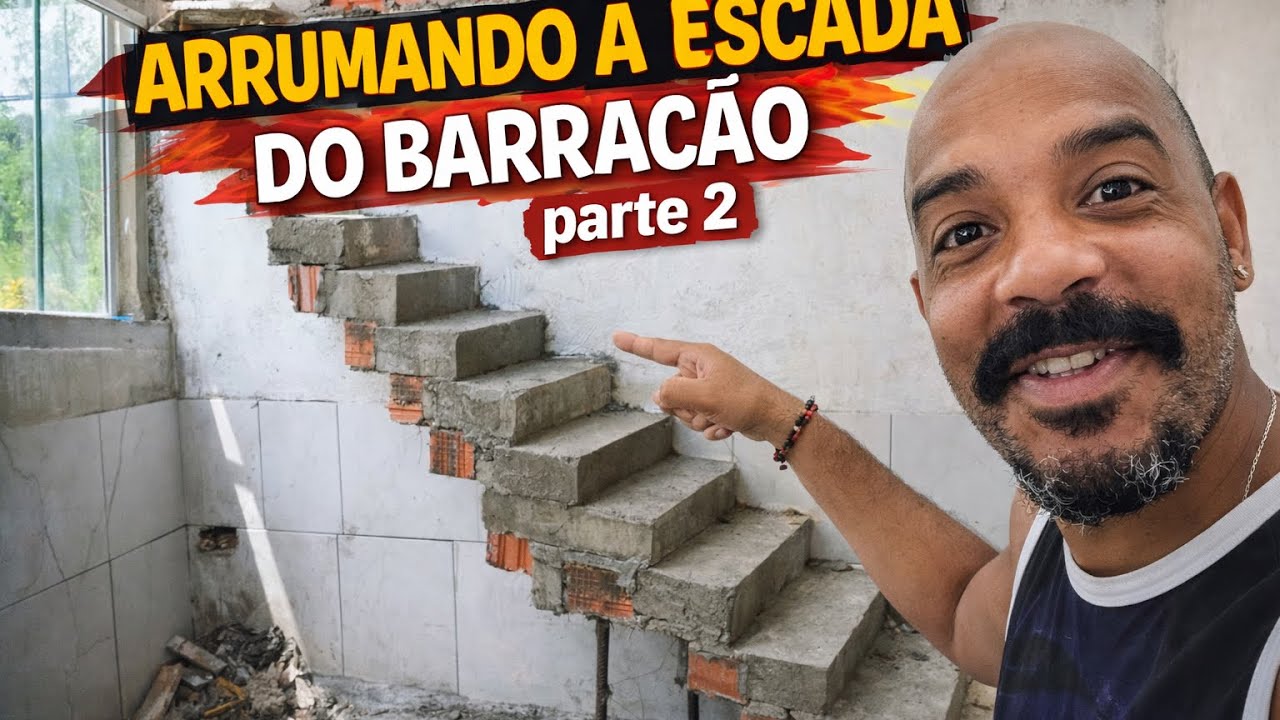 TROCANDO A ESCADA DO BARRACÃO part. 2
