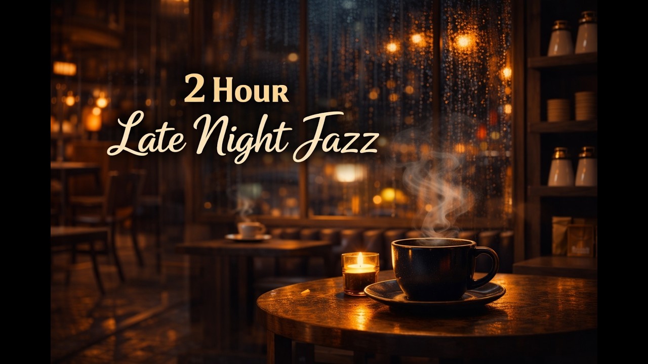 2 Hour Late Night Cafe Jazz ☕ Smooth Coffee Shop Music for Work & Study