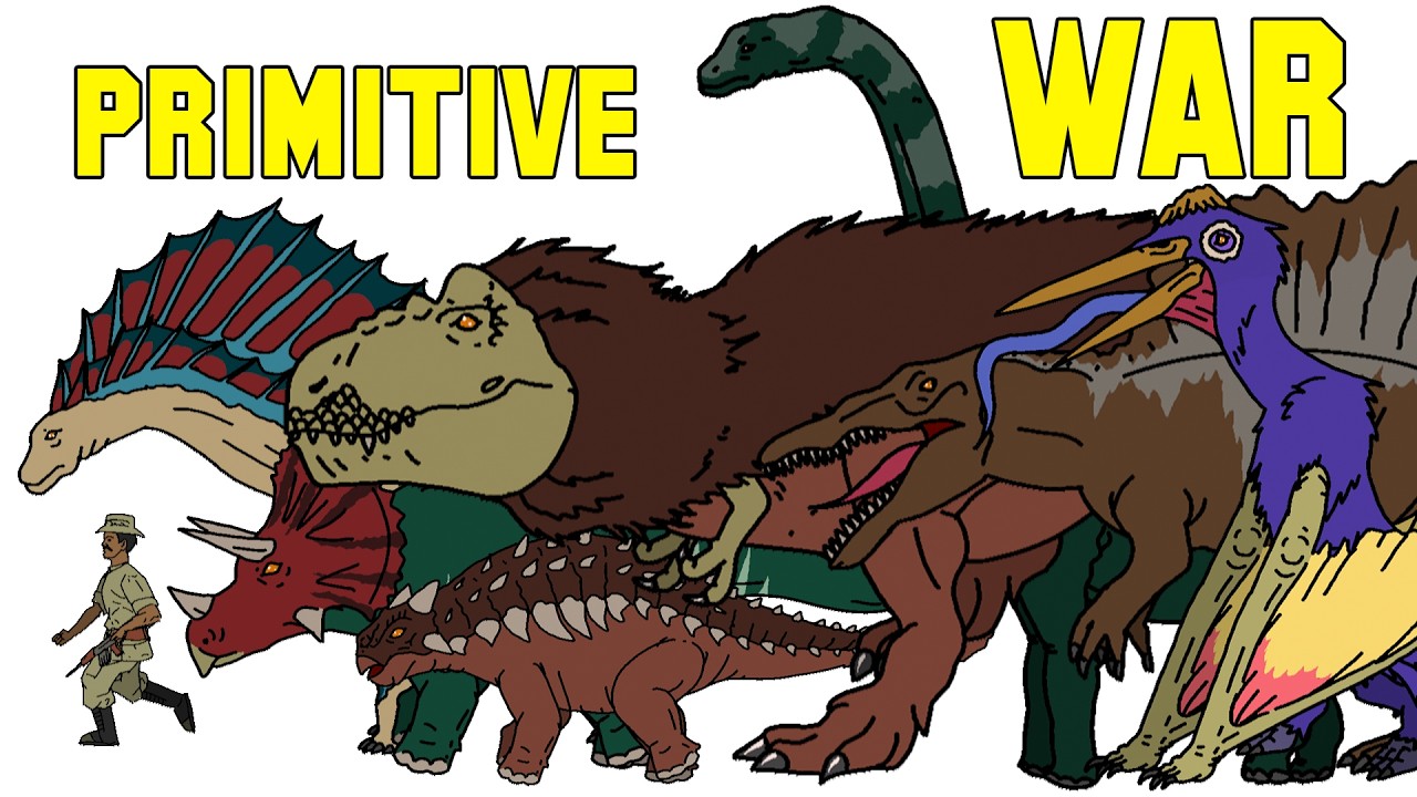 ALL PRIMITIVE WAR DINOSAURS 🦖🔥🦕 SIZE COMPARISON