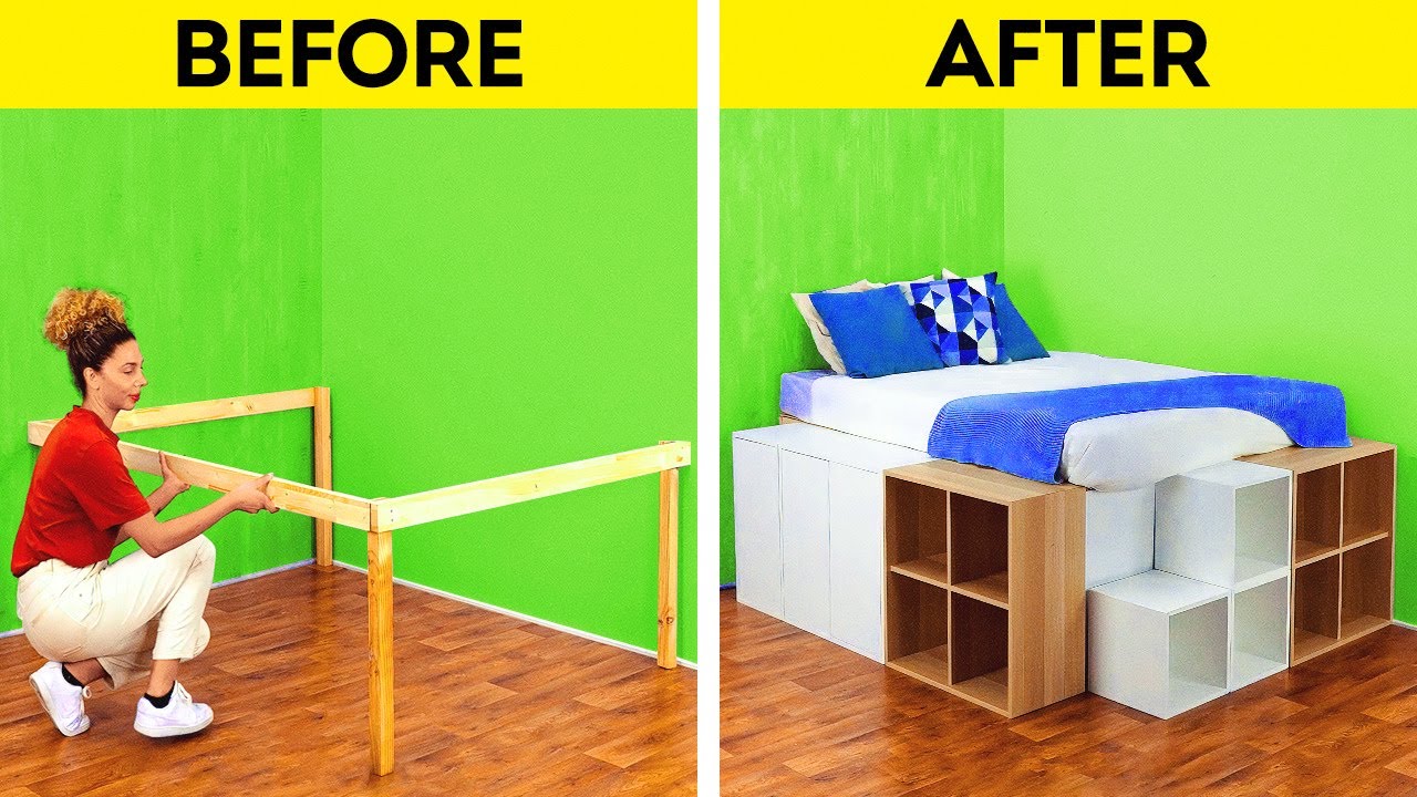 Apartment Renovation Projects || DIY Platform Bed, Bedroom Transformations