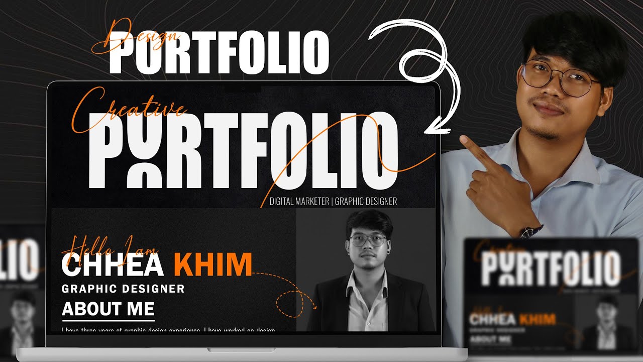 🔥 How to Design a Professional Portfolio in Photoshop 2025  Clean & Modern Layout Tutorial