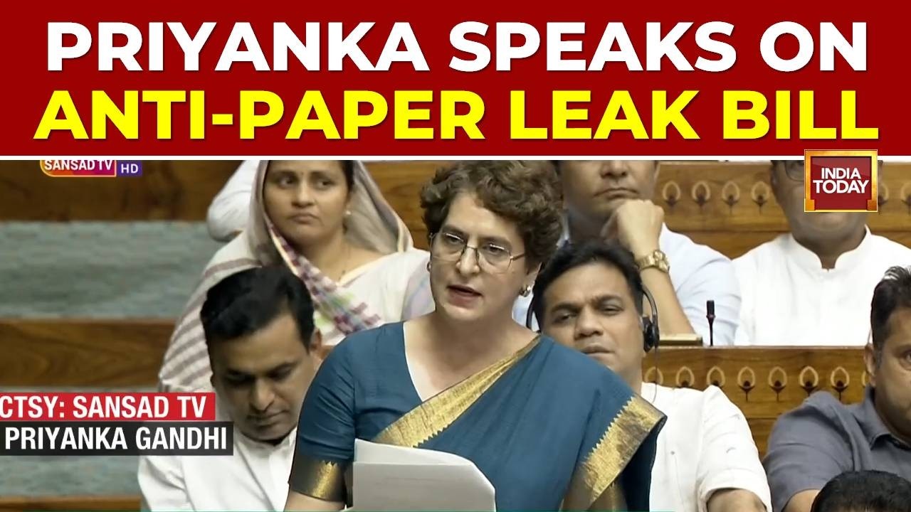 Anti-Paper Leak Bill Debate: Priyanka Gandhi Targets PM Modi In Lok Sabha Over Paper Leaks & Reels