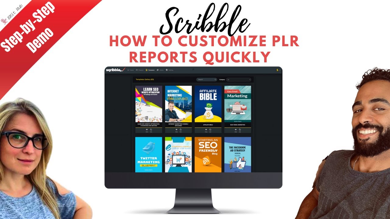 How to Customize PLR Reports and Books to Your Branding Quickly - Sqribble Demo
