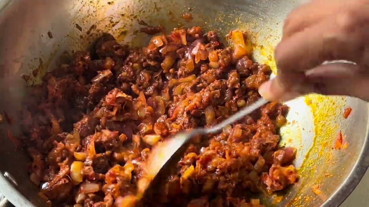 Goan Choriso Chilli fry / Goan sausage fry