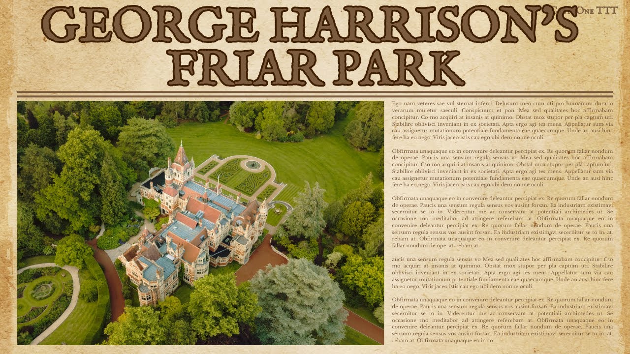 Photo Analysis of George Harrison's Home from Directly Above.
