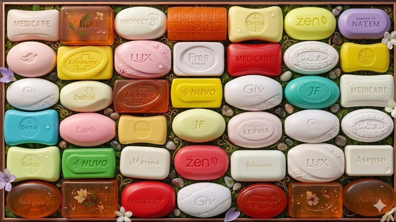 Oddly Satisfying Soap Collection (No Talking) | Which Soap is Your Favorite? 🧼✨