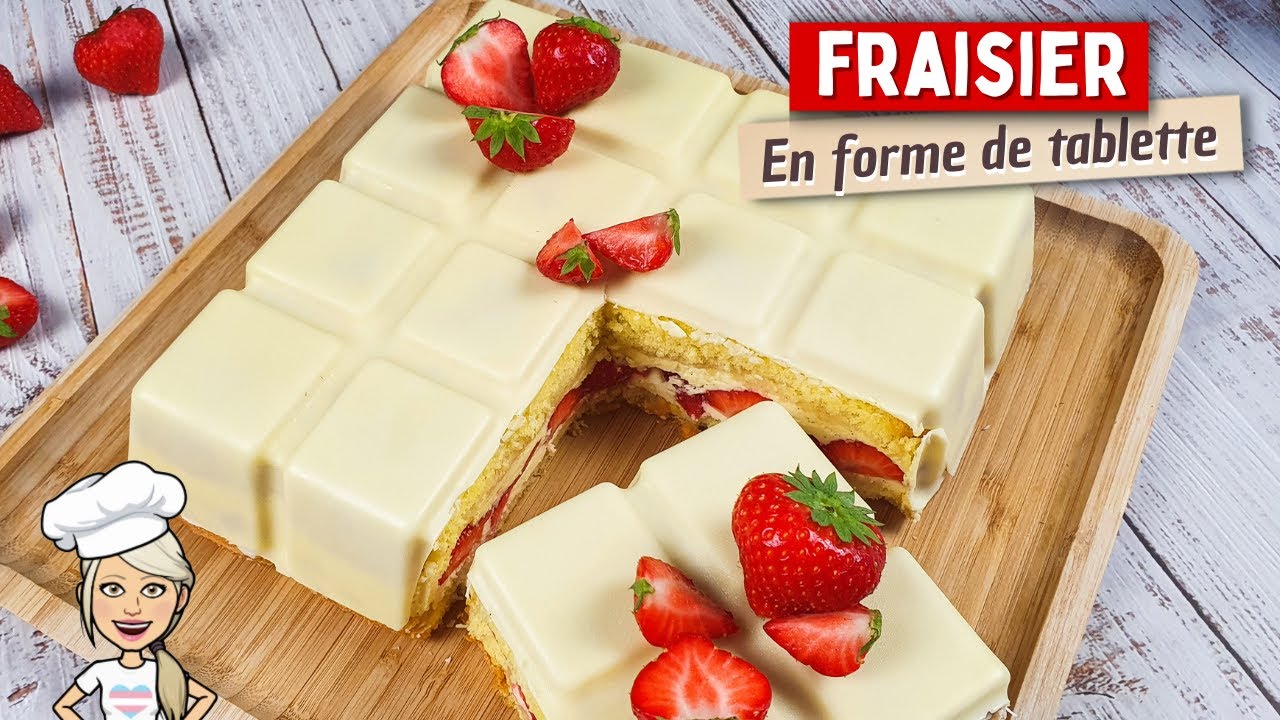 Le plus Beau des Fraisier RECETTE DU FRAISIER 🍓 Dans le moule Tablette Guy Demarle