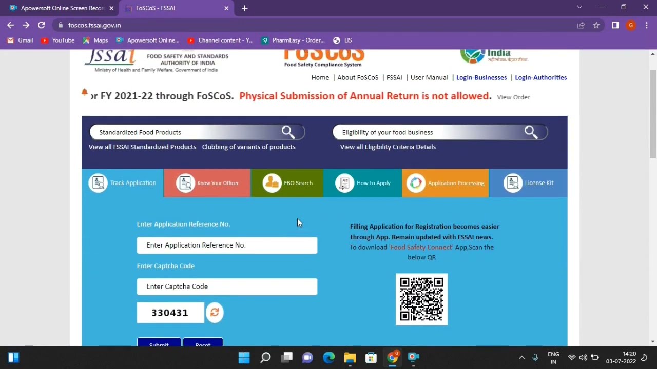 Overview of Foscos Portal || Food License/Registration kaise kare?