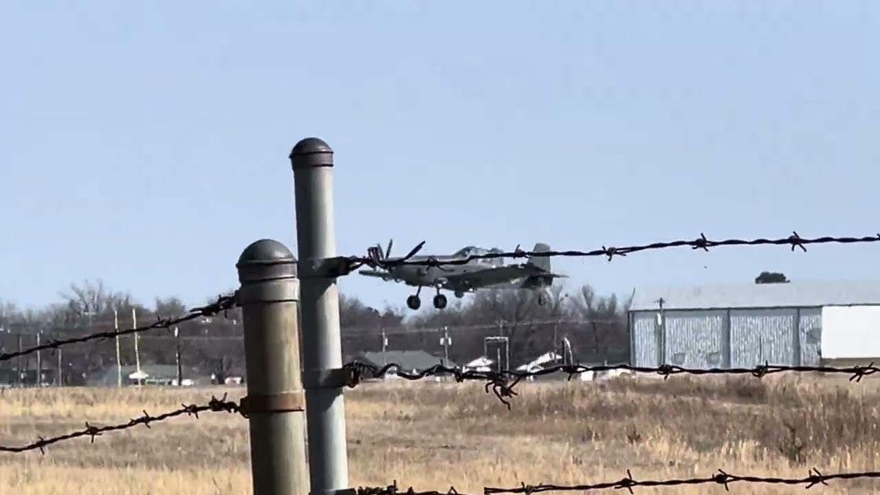 USAF Special Operations OA-1K Skyraider ll at Shawnee Regional Airport