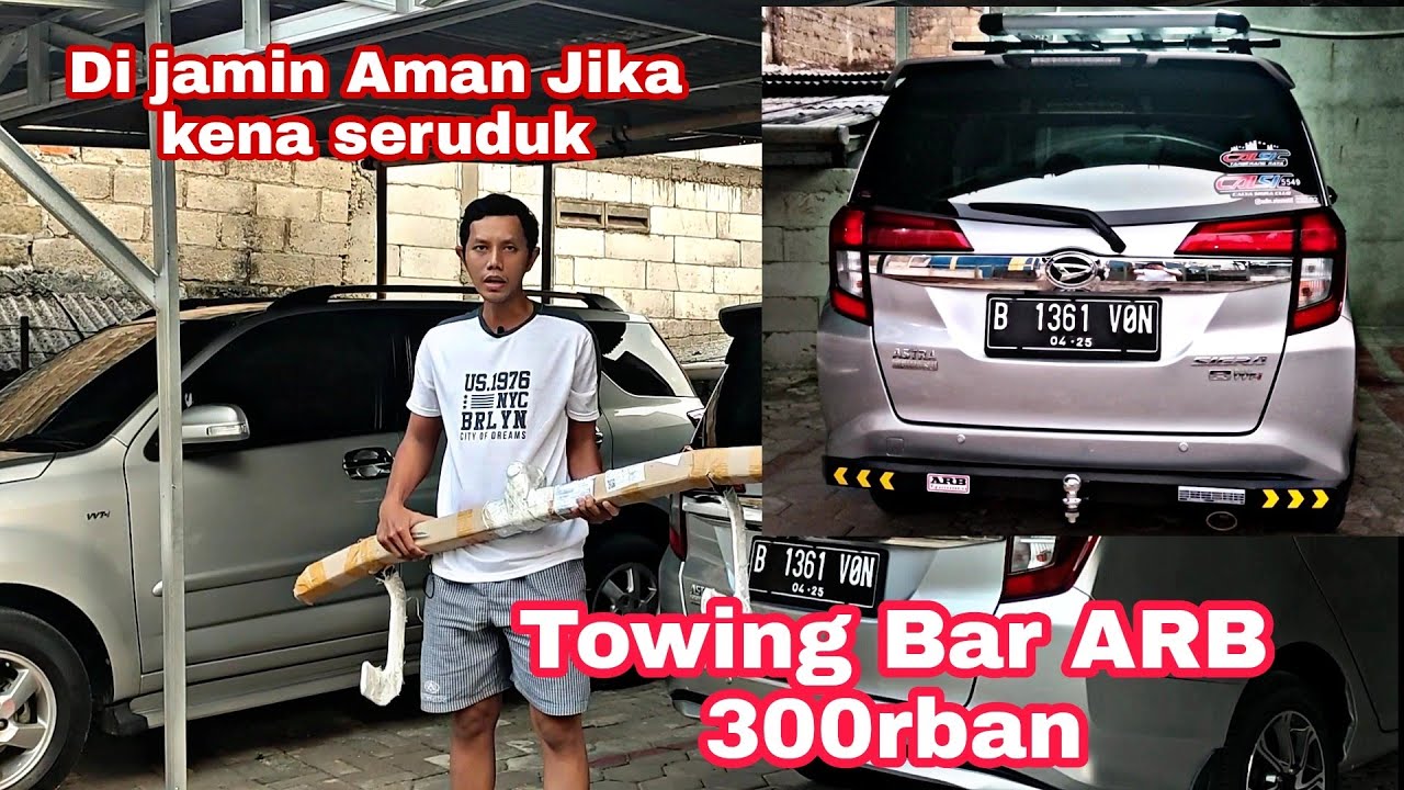 Teknik Lengkap Pemasangan Towing Bar ARB belakang Sigra jelas mudah di pahami