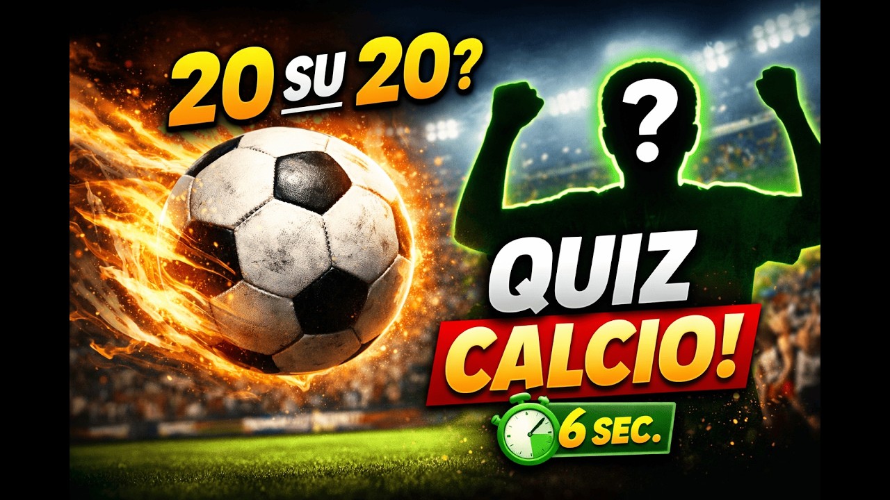 SOLO I VERI TIFOSI FANNO 20/20! ⚽ | QUIZ CALCIO GAME: SFIDA in 6 Secondi (Medio/Difficile)