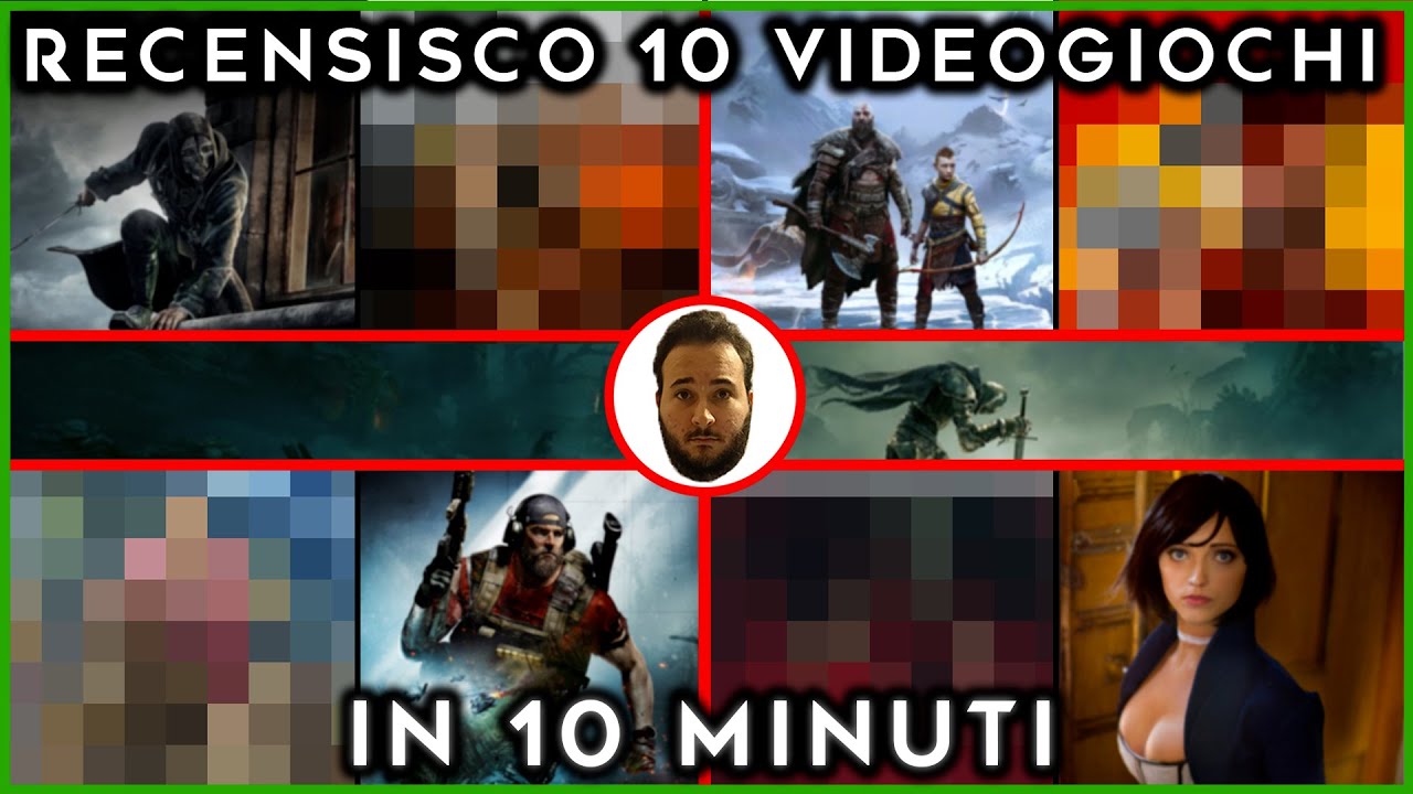 RECENSISCO 10 VIDEOGIOCHI IN 10 MINUTI  |  #Sfida