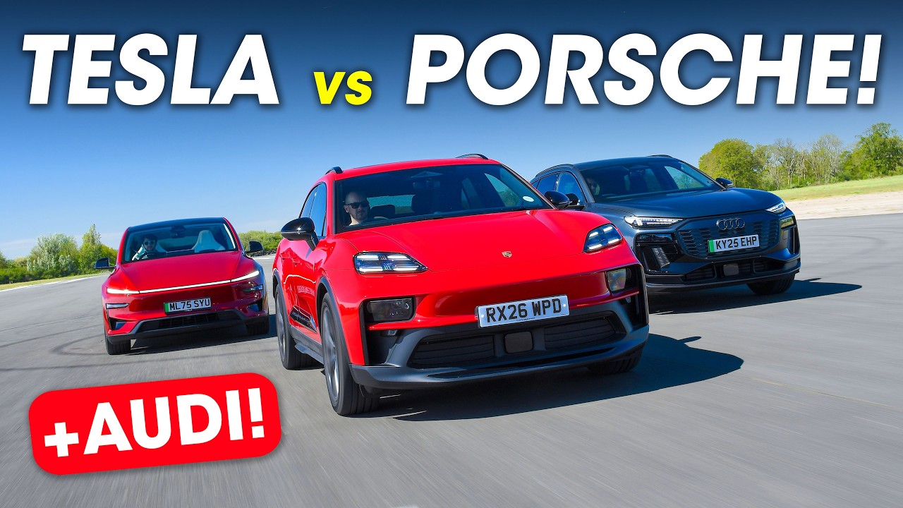 Tesla Model Y Performance kontra Porsche Macan GTS &ndash; Tesla rozpada się przy 225 km/h!