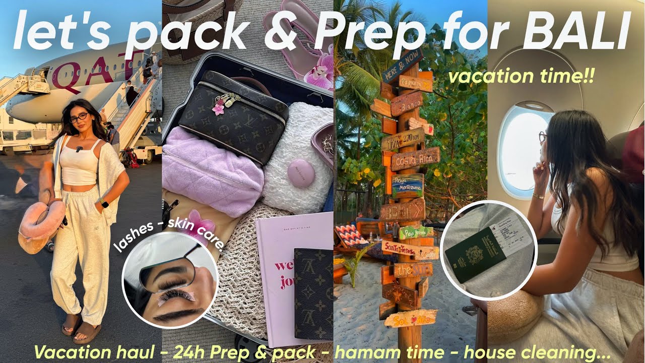 24h to prep and pack for BALI✈️🌺🧳|اجي نجهزو للسفر باش نمشيو ندوزو الصيف كامل فبالي لأول مرة🥹🧖🏻‍♀️🌴💖