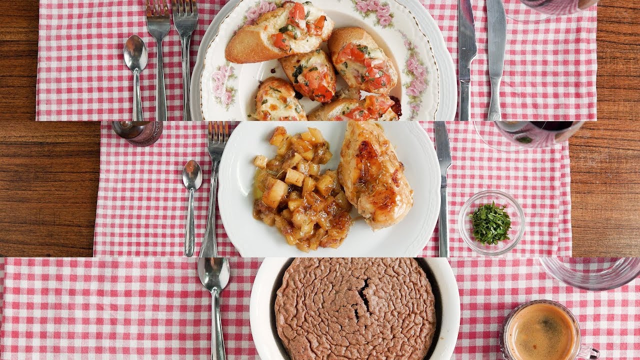 Entrada, Plato Principal y Postre | Recetas R&aacute;pidas