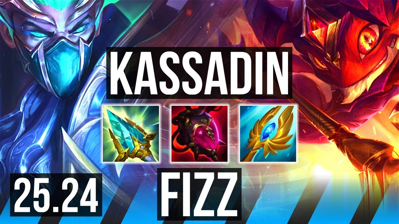 KASSADIN vs FIZZ (MID) | Good KDA: 12/1/9 | EUW Master | 25.24
