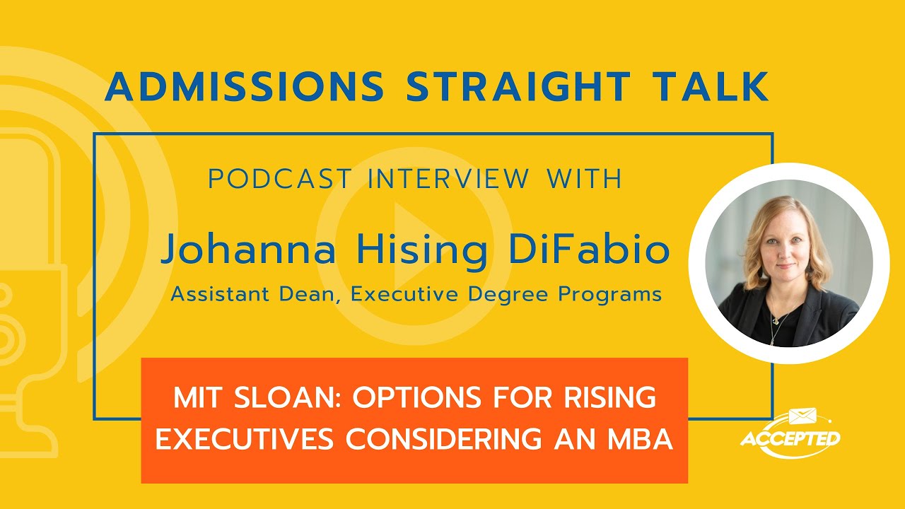 MIT Sloan: Excellent Options for Rising Executives Considering an MBA
