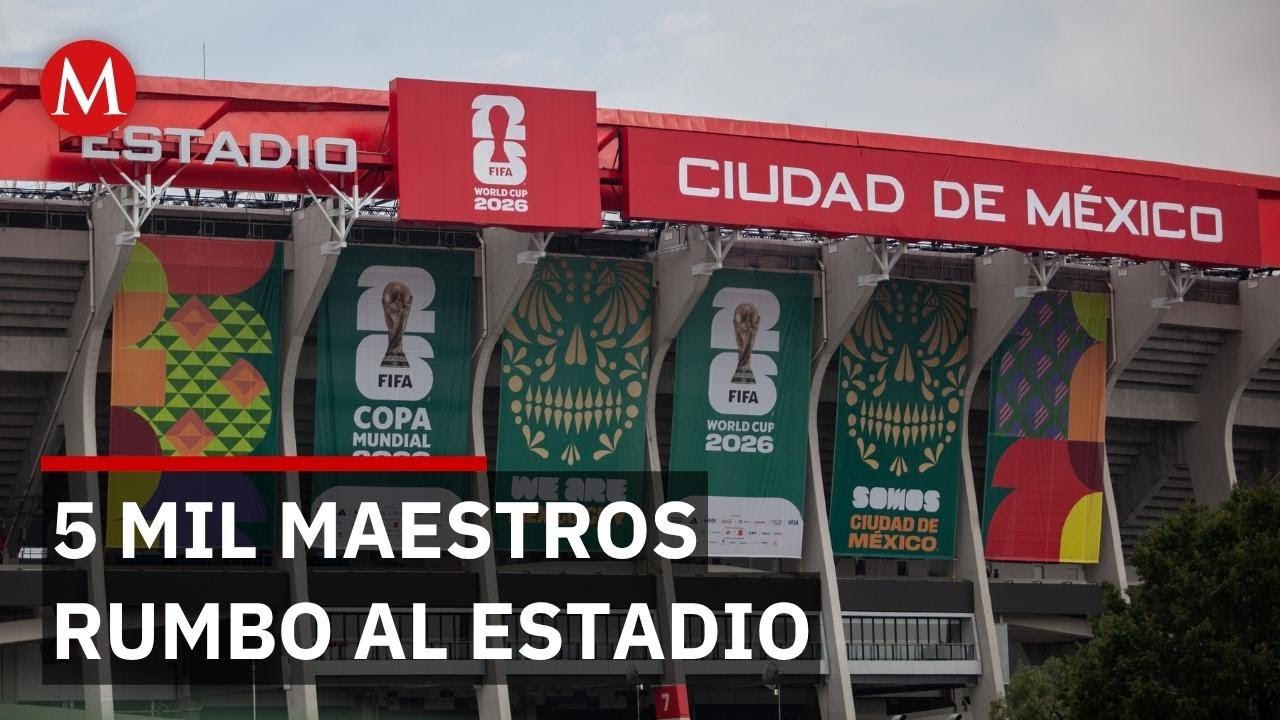 CNTE marcha hacia el Estadio Ciudad de M&eacute;xico HOY 9 de junio