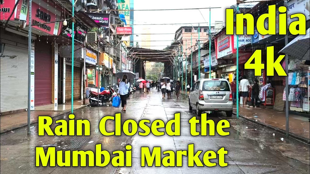 Mumbai Heavy Rain & Crawford Market Closed | Giri The Walker 