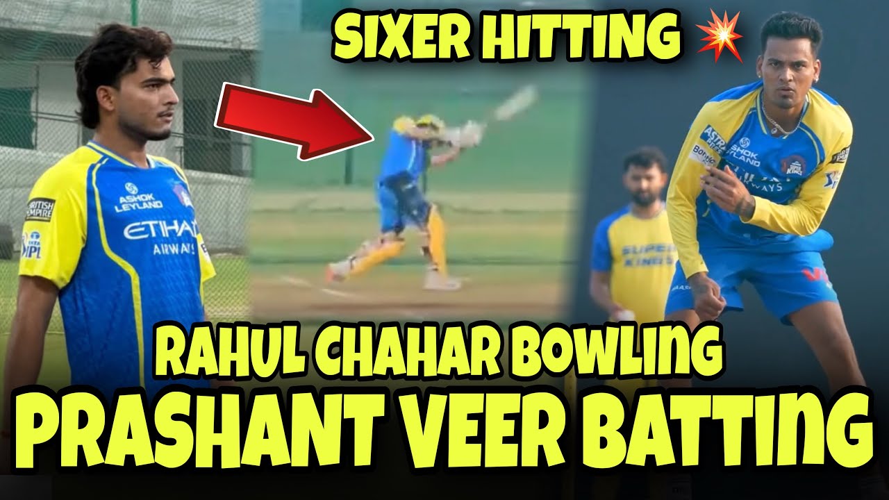 Prashant Veer Batting 💥In CSK Practice Session 2026 