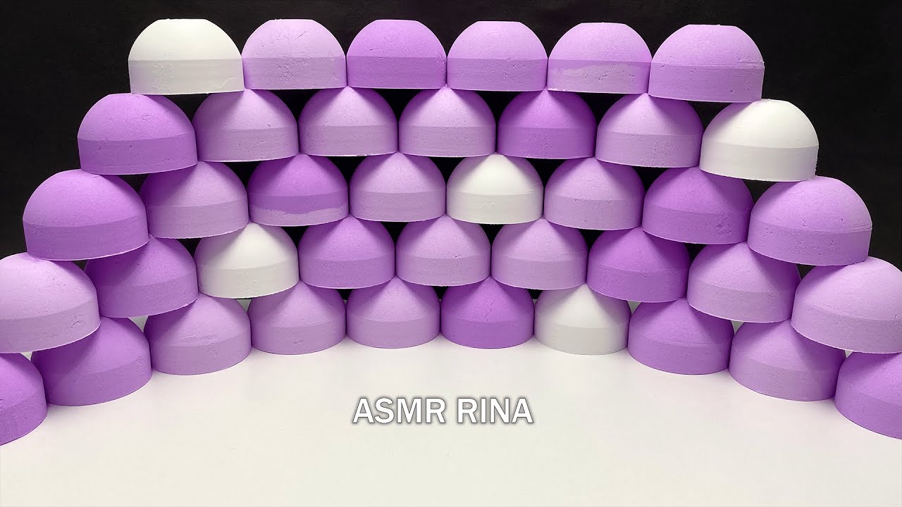 ASMR crispy purple baking soda