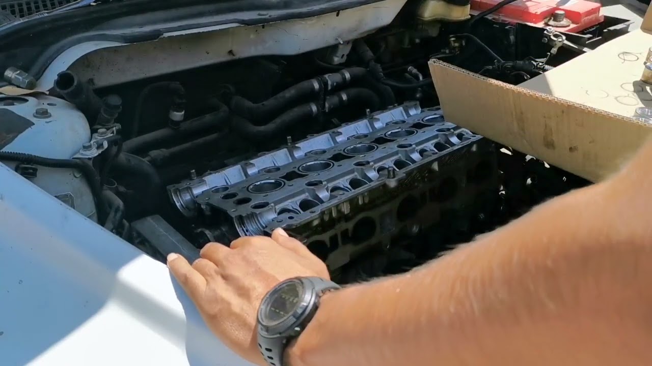 como cambiar junta de cabeza de volvo S40 2007 parte 5