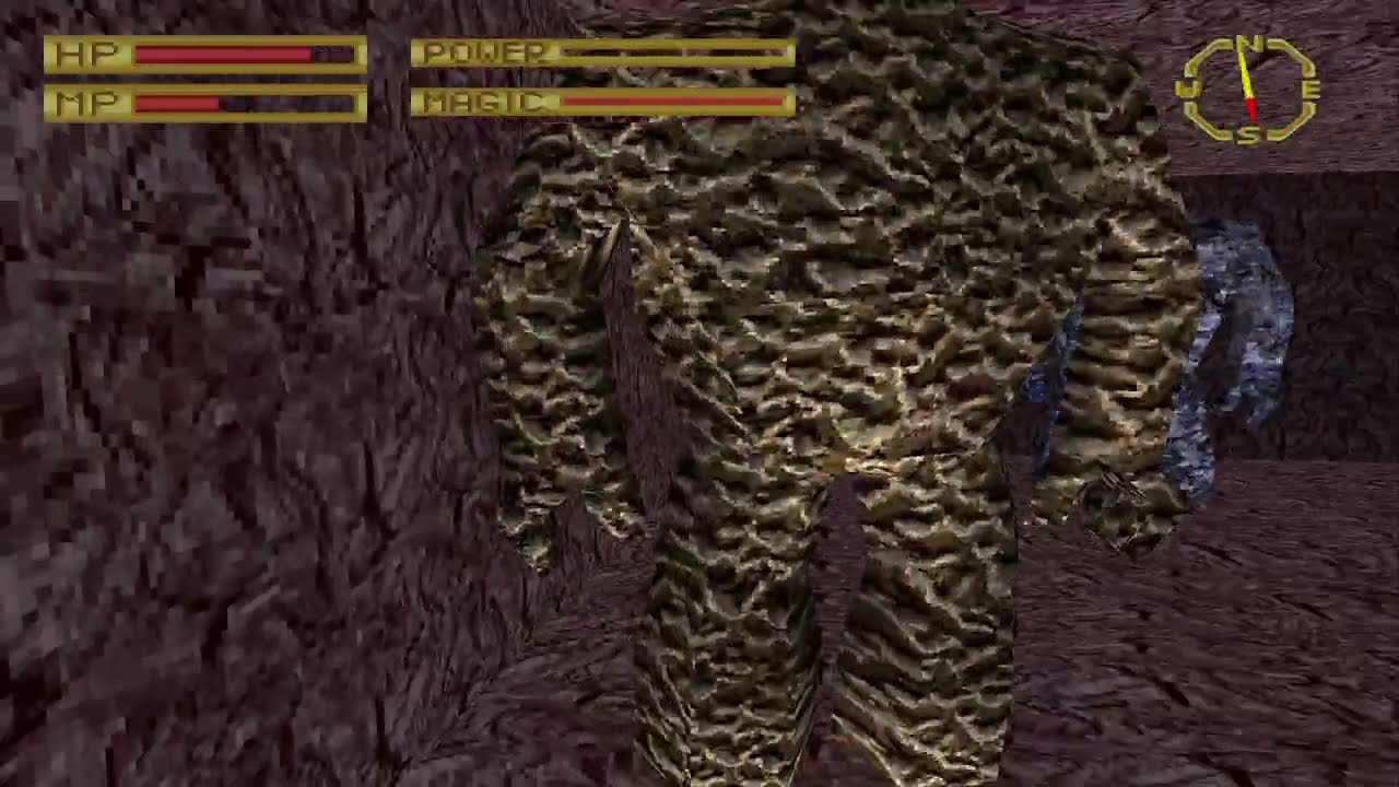 king's field 1 part 10 Gold Golem + First Boss fight .
