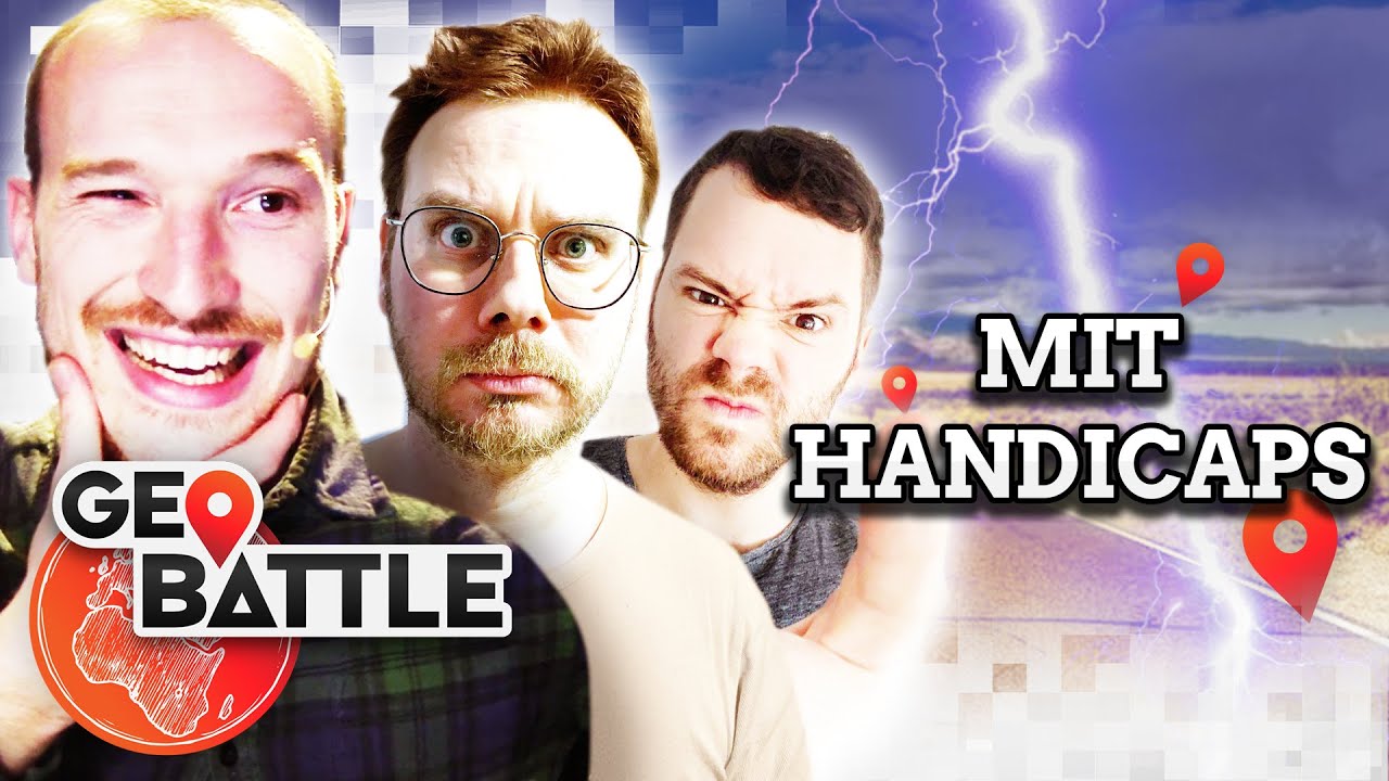 Welches Handicap stoppt ihn? Eddy, Gunnar & Lars spielen GeoGuessr | GEO BATTLE