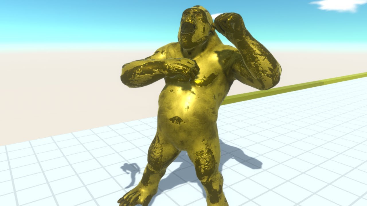 GOLDEN GORO DEATH RUN - Animal Revolt Battle Simulator