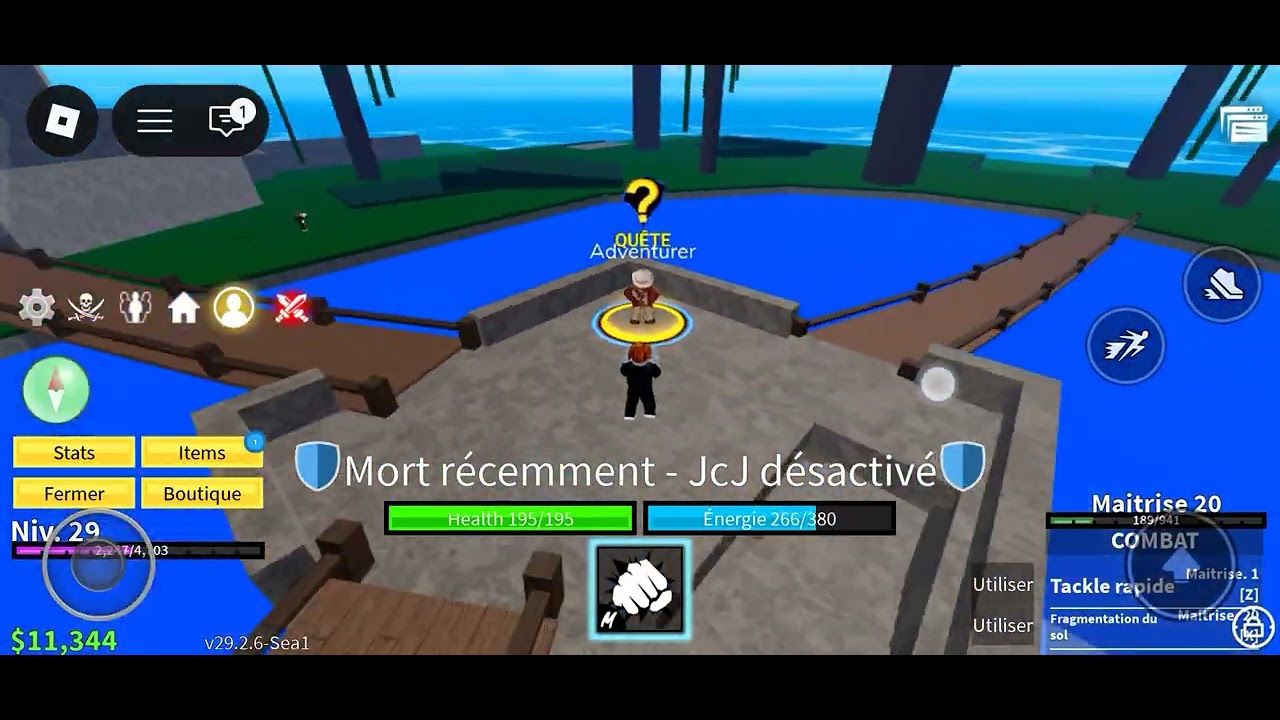 Je passe d'un noob jusqu'à un pro dans blox fruit partie 2 