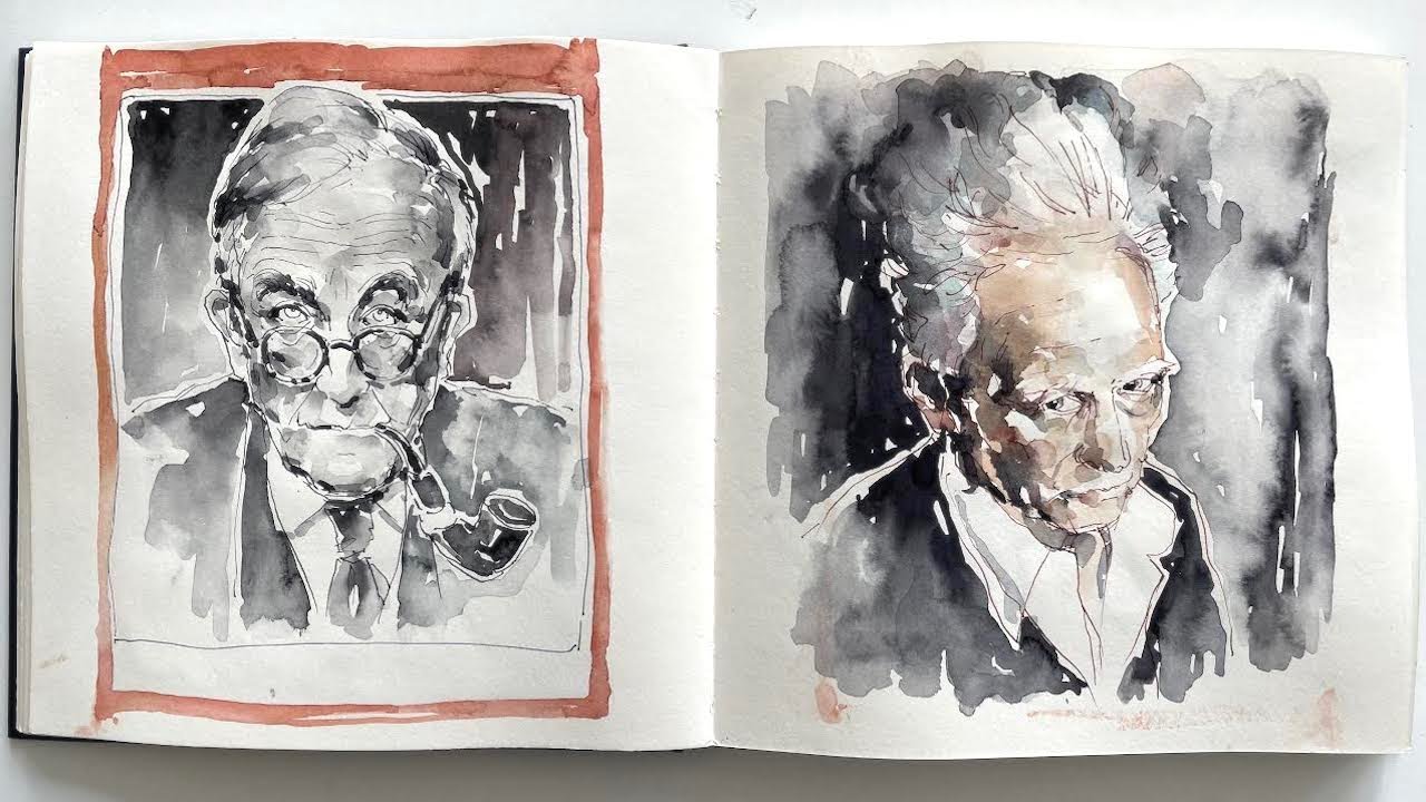 Portraits in Tusche Teil 2: Menschen, die in der Geschichte eine bleibende Spur hinterlassen haben