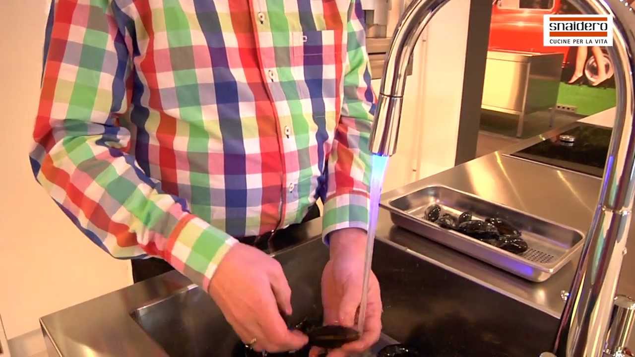 Zeeuwse mosselen klaargemaakt in de Snaidero keuken