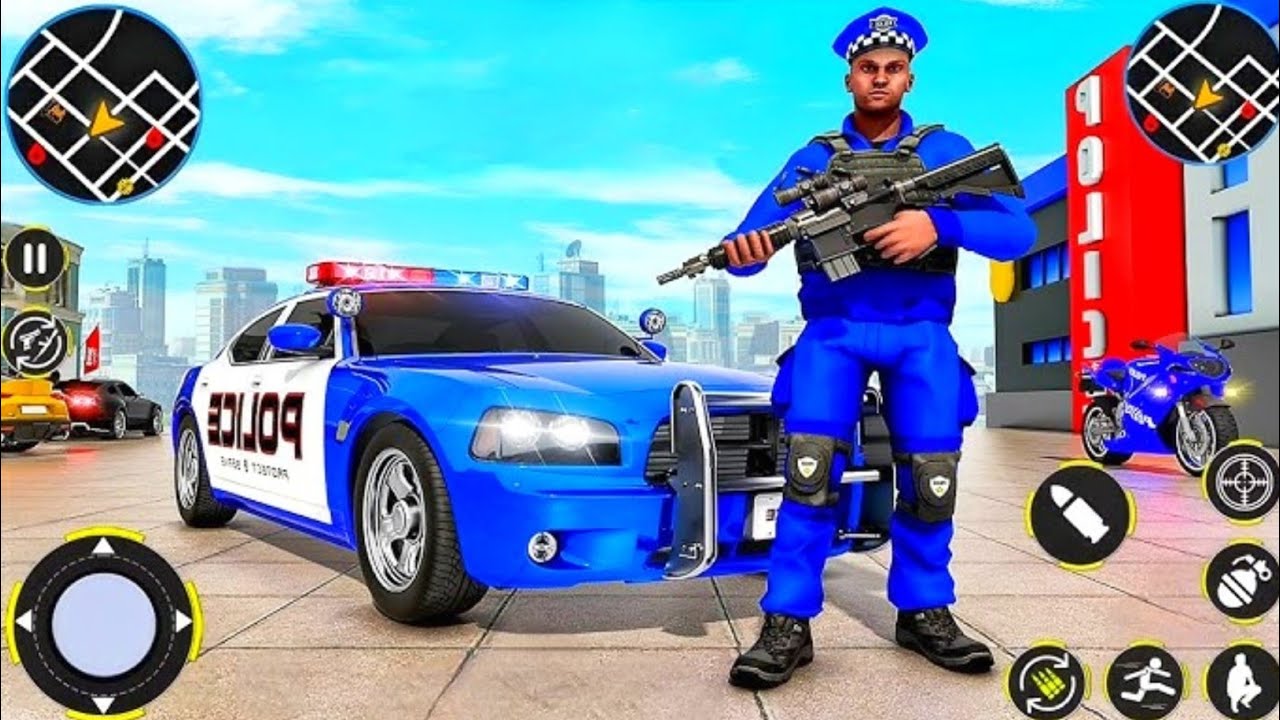 Police Car Chase Simulator 3D Game - Real Cop Cars Driving Simulator 2025 - Android GamePlay