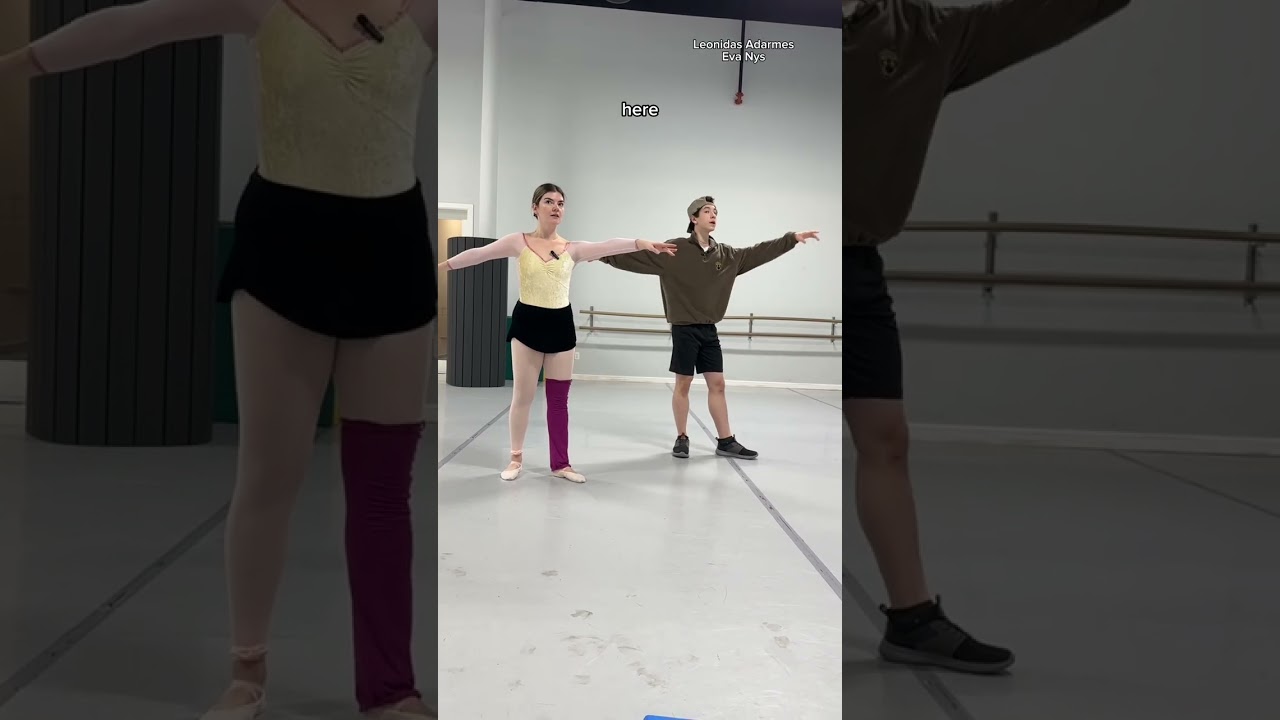 HOW TO: Coupe jete with Leonidas ✨🫶 #ballet #balletdancer