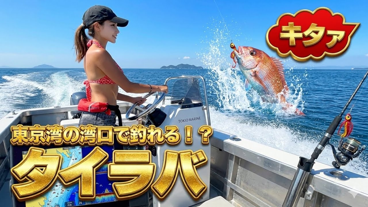 女船長ビキニで【船上美ママの会】タイラバ炸裂！！ 釣り女子会でヤバイやつ爆釣！！！