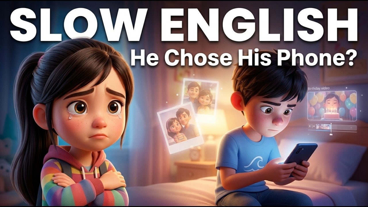 My Brother Likes His Phone More Than Me | Learning Easy English Through Peaceful English Story.