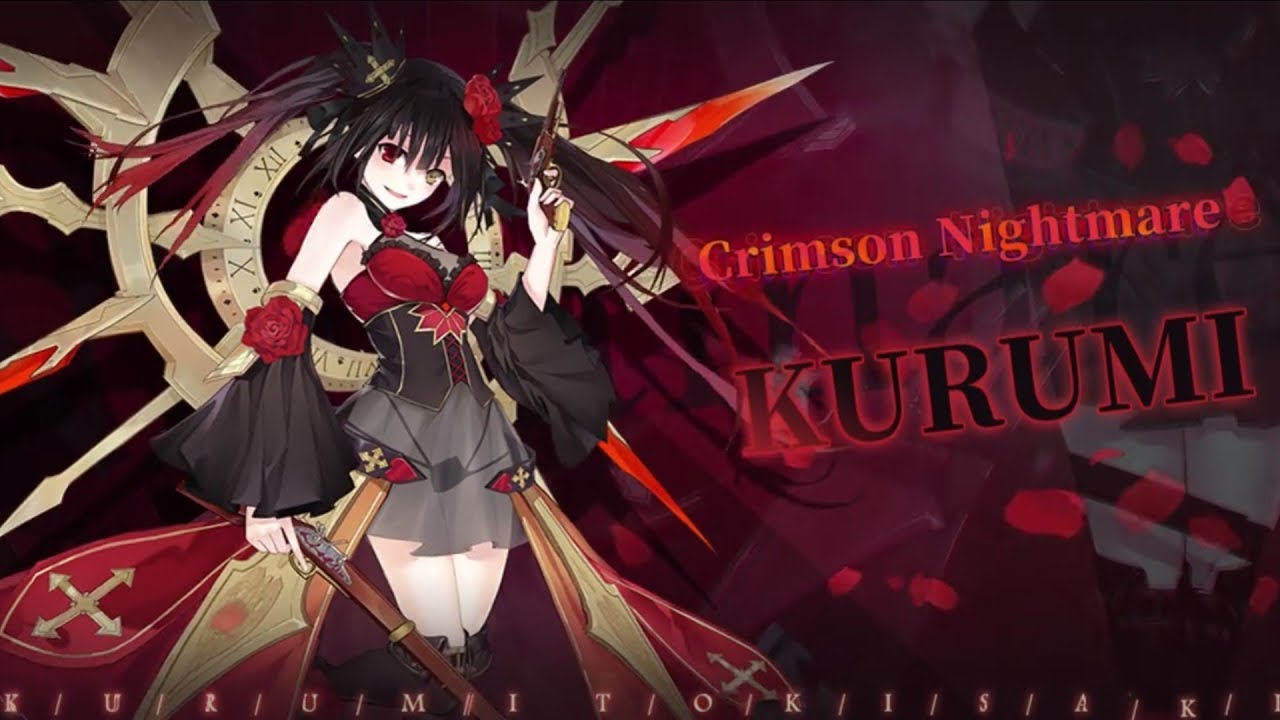 Kurumi (Crimson Nightmare) Showcase | Date A Live: Spirit Pledge