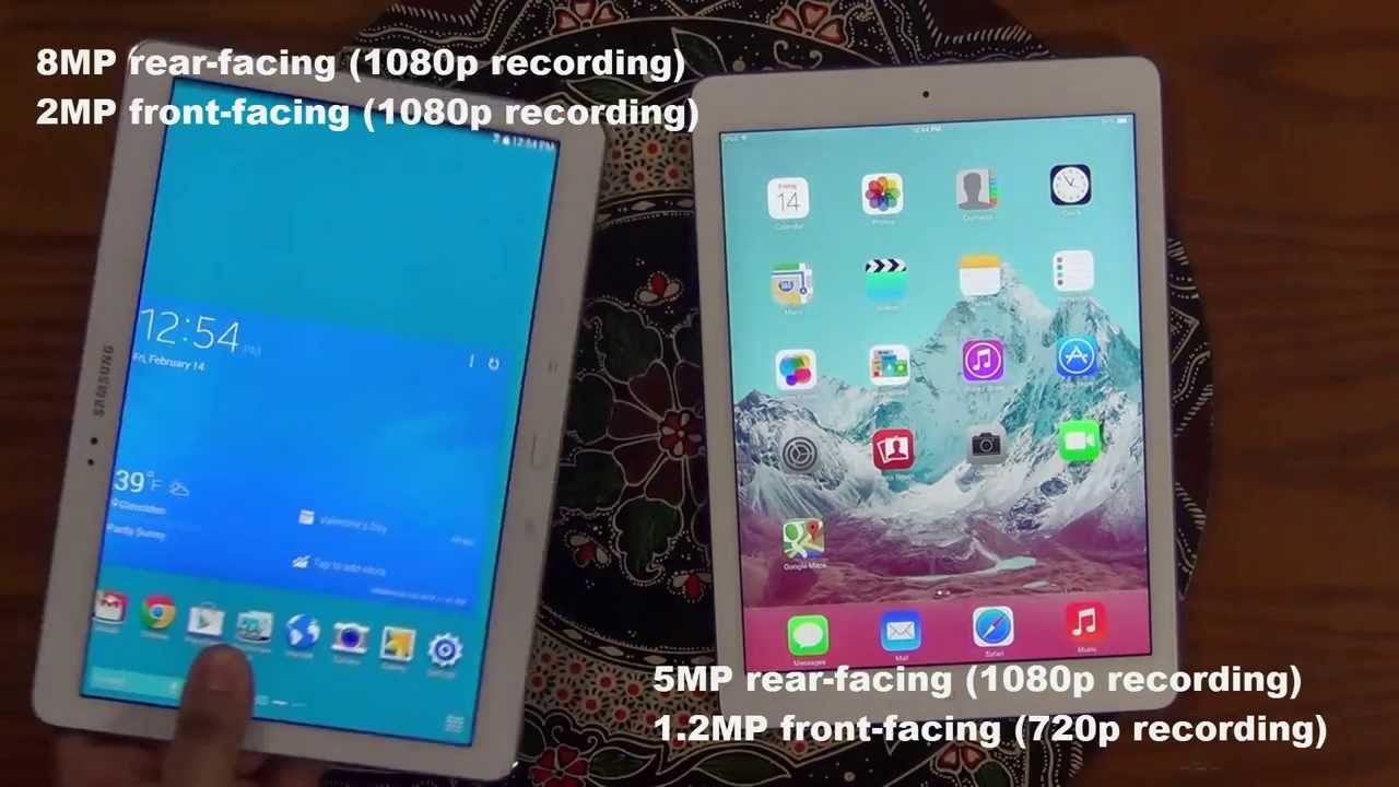 iPad Air vs Samsung Galaxy Tab Pro 10.1