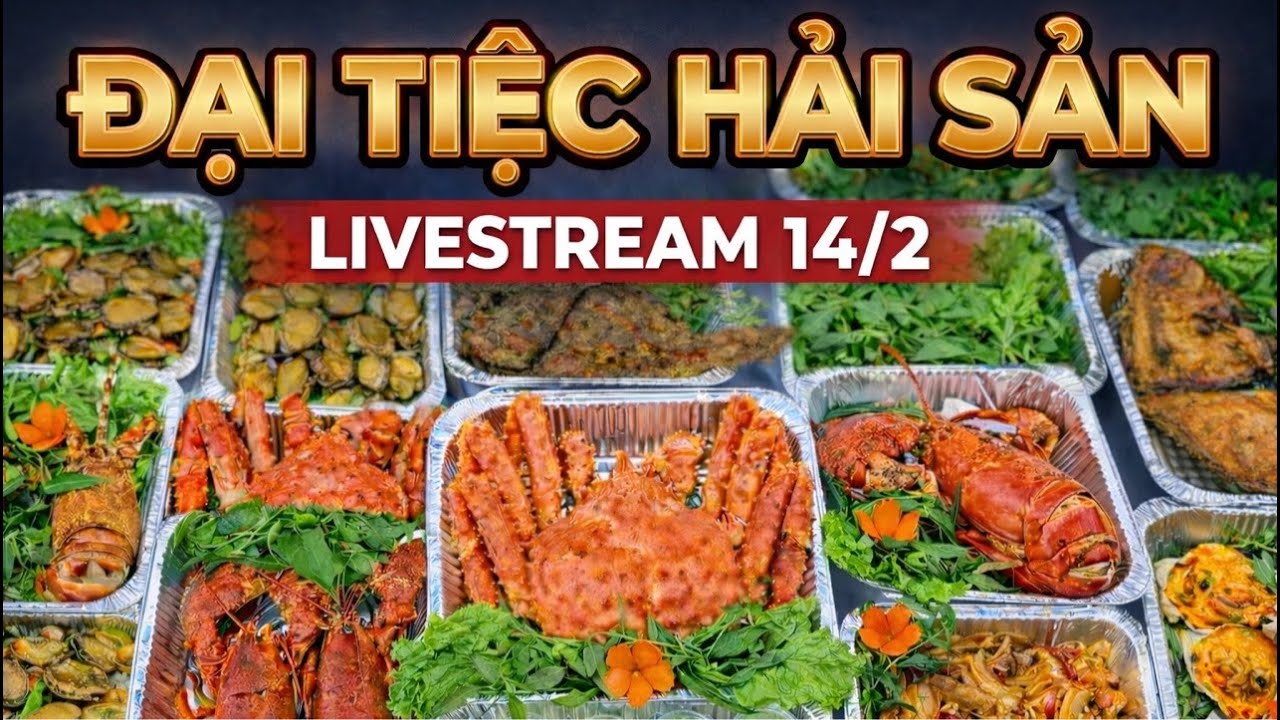 14/02 🦀🦞Live Banh Nóc Combo Hải Sản Vip, Hải Sản Yếu Hồ tươi ngon ,Giá Rẻ 🥰#langhaisanmix #kingcrap