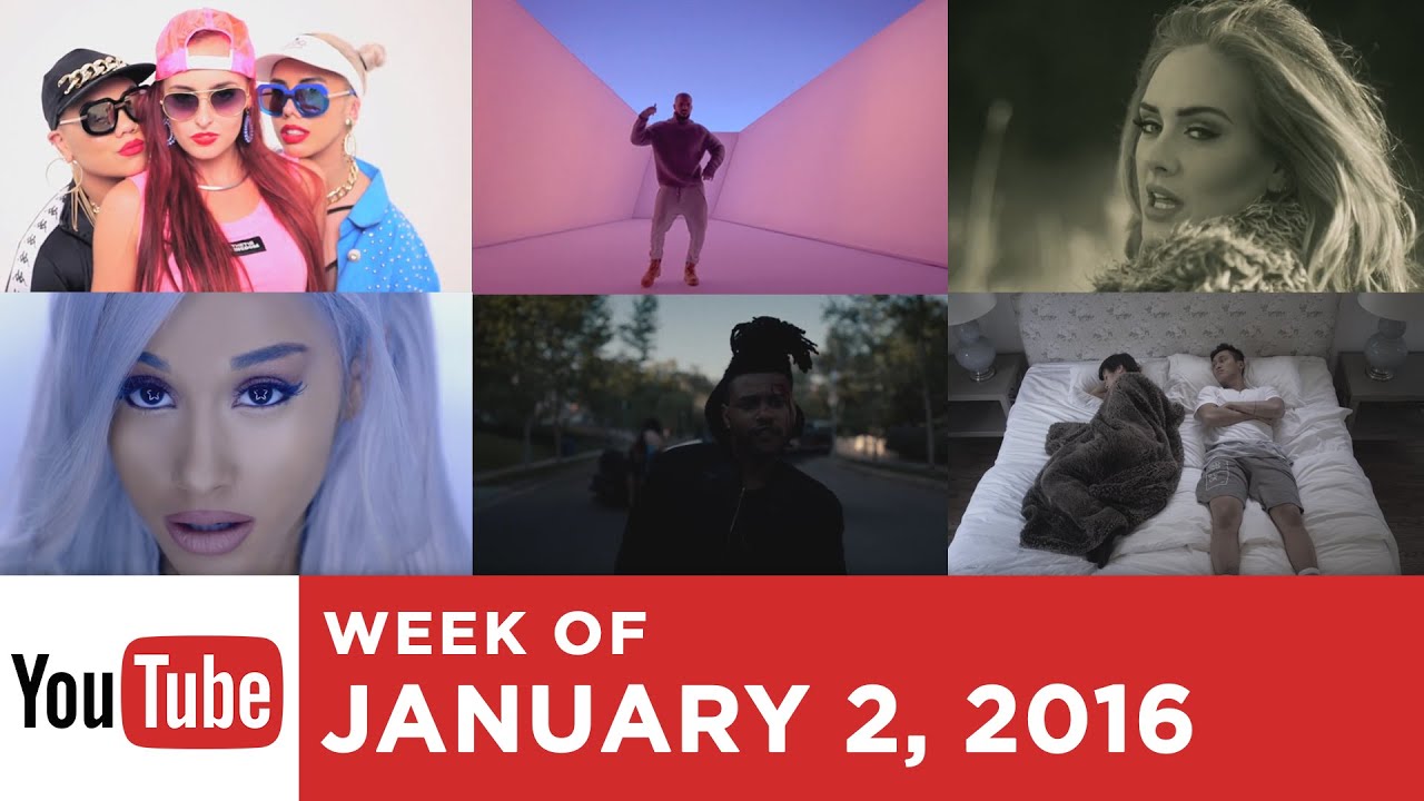 Top 10 Most Popular Songs - Week Of January 2, 2016 (YouTube)