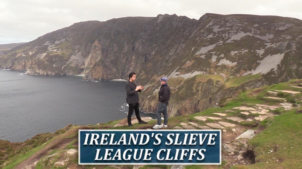 Ireland's Slieve League Cliffs- Breathtaking View Over The Atlantic Ocean