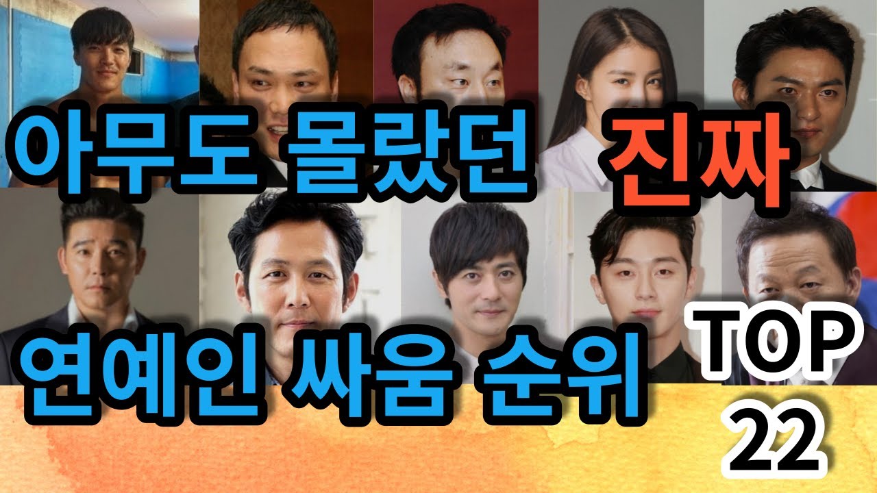 연예인 싸움 순위 종결 영상 TOP 22