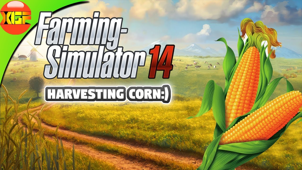 Farming Simulator 14- Harvesting a lot of Corn!